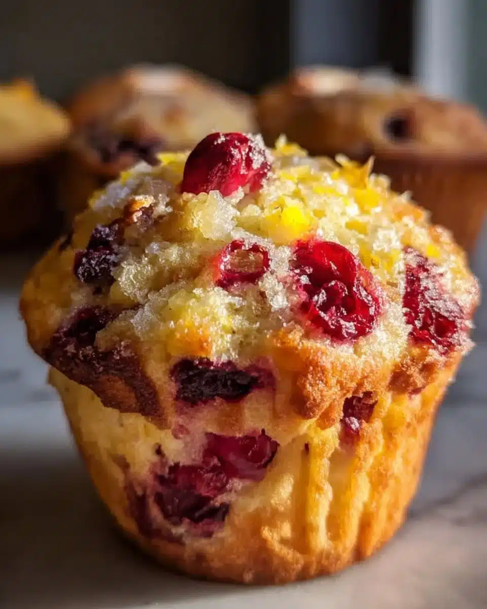 Ricotta Cranberry Orange Muffins