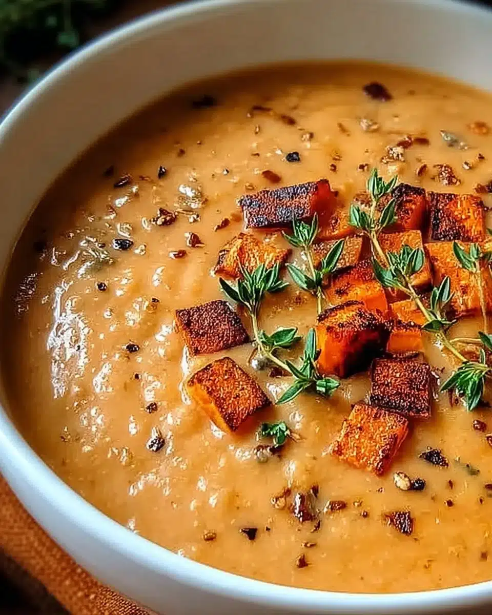 Savory Italian Sweet Potato Soup