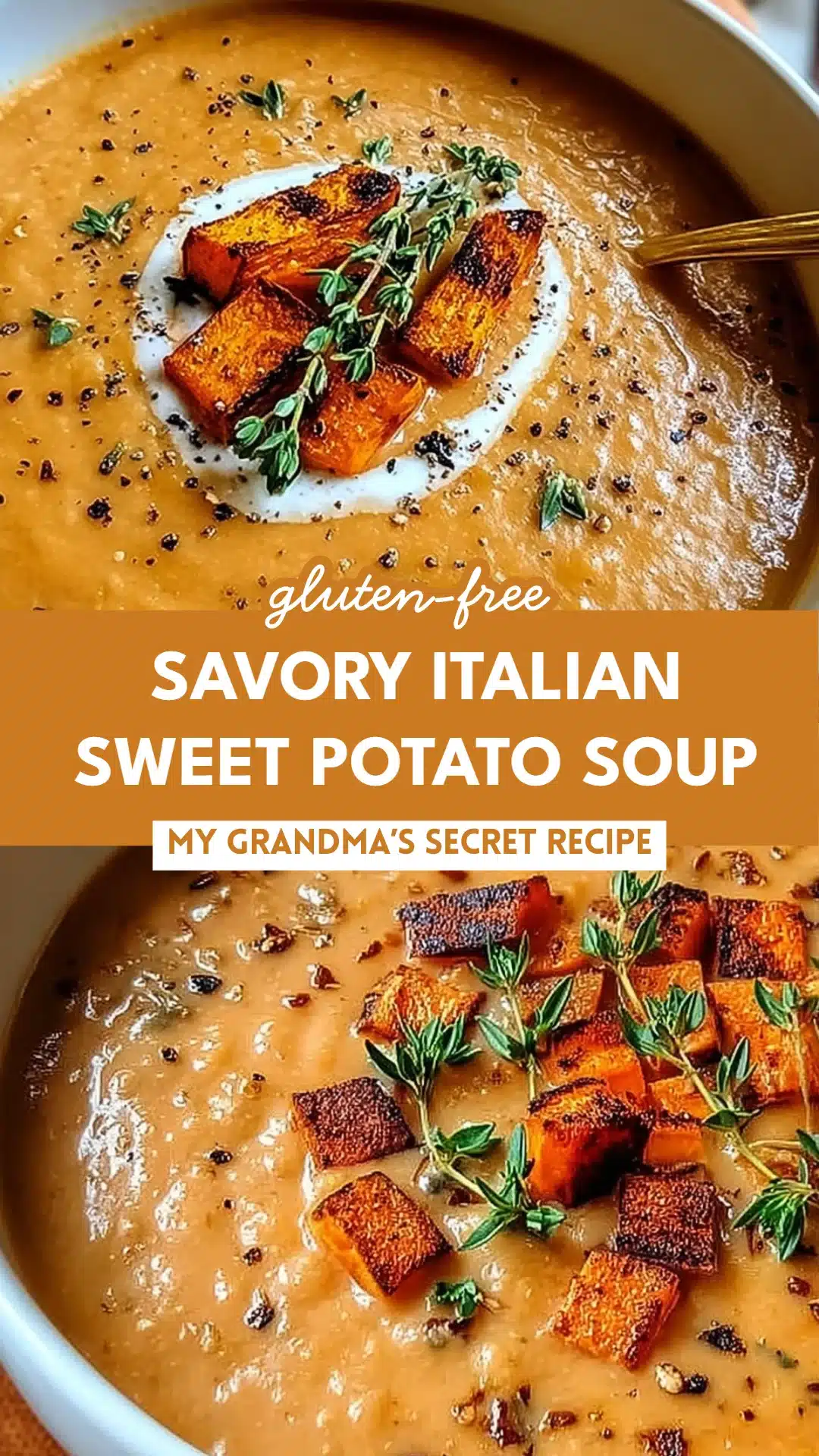 Savory Italian Sweet Potato Soup