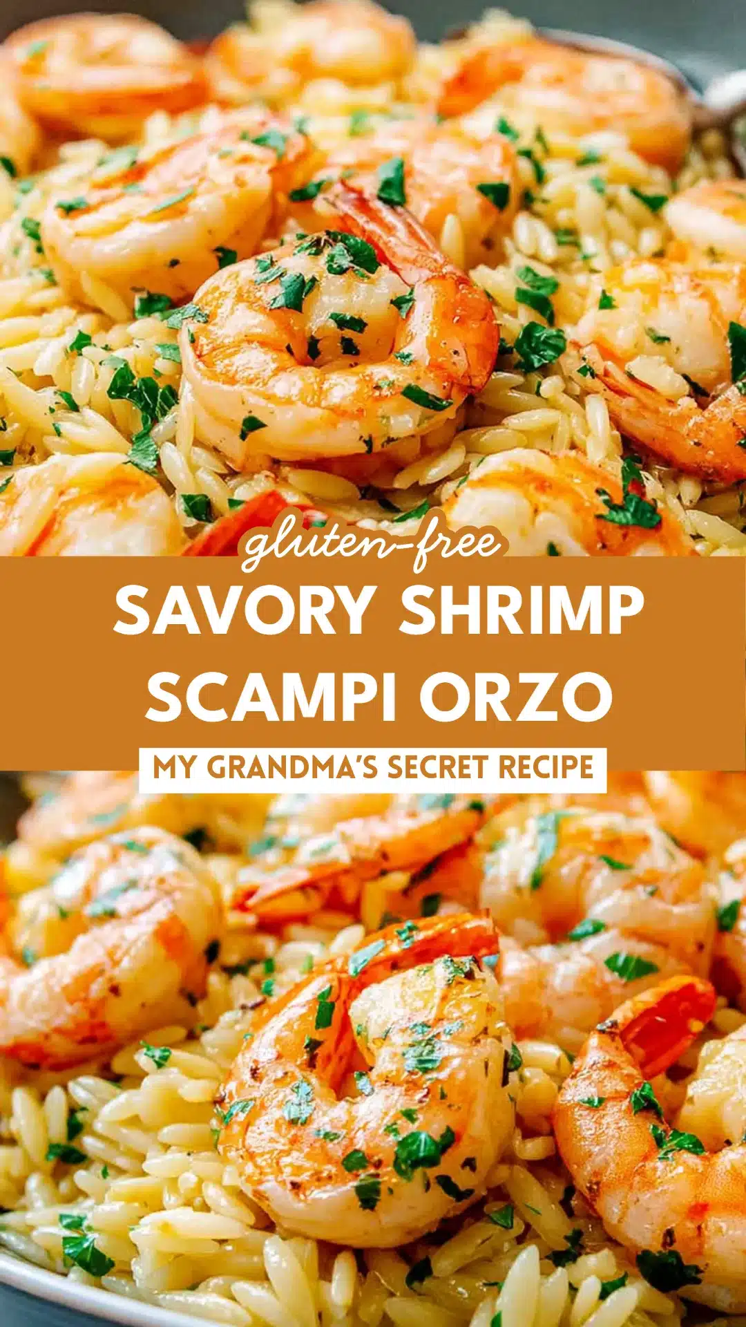 Savory Shrimp Scampi Orzo