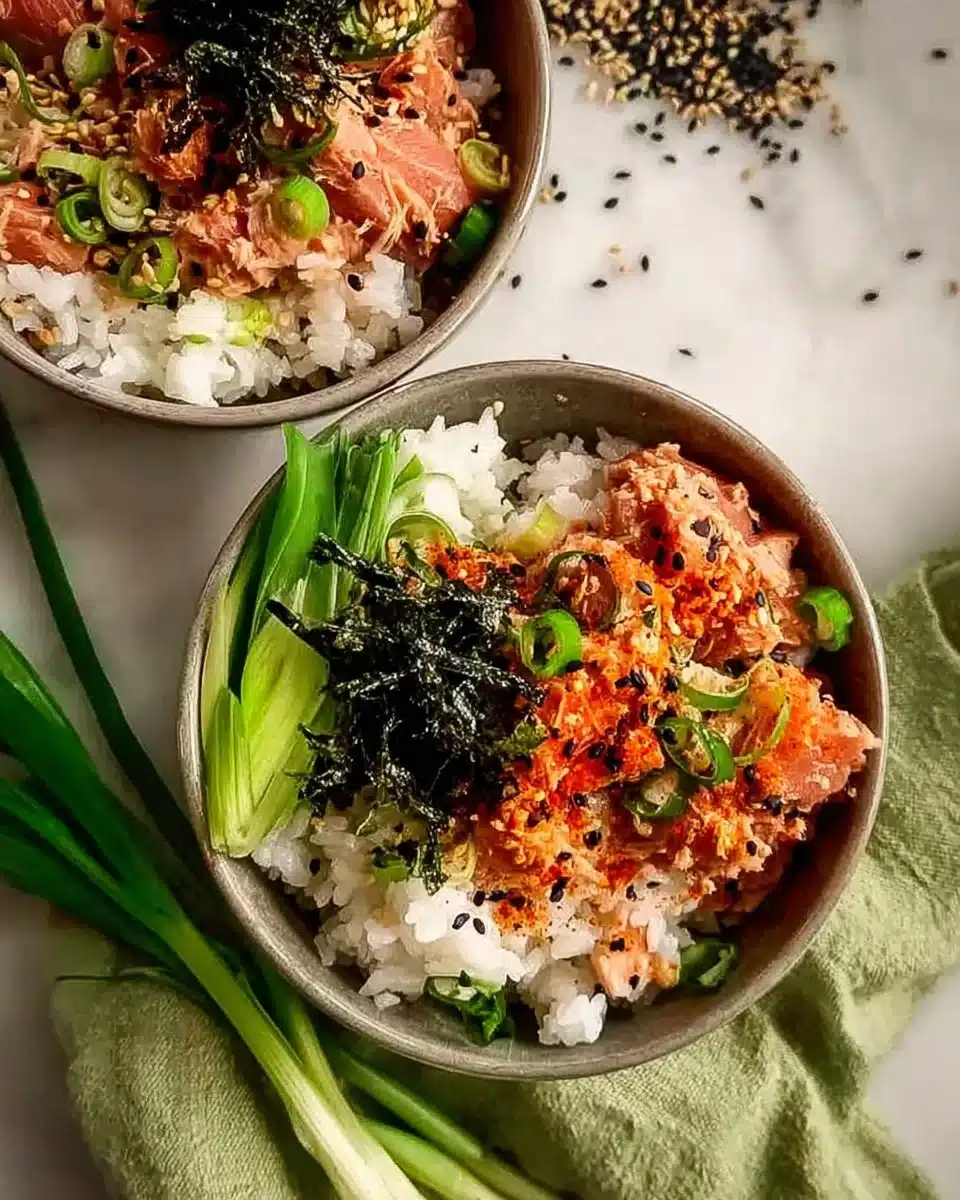 Sesame Spicy Tuna Rice Bowl