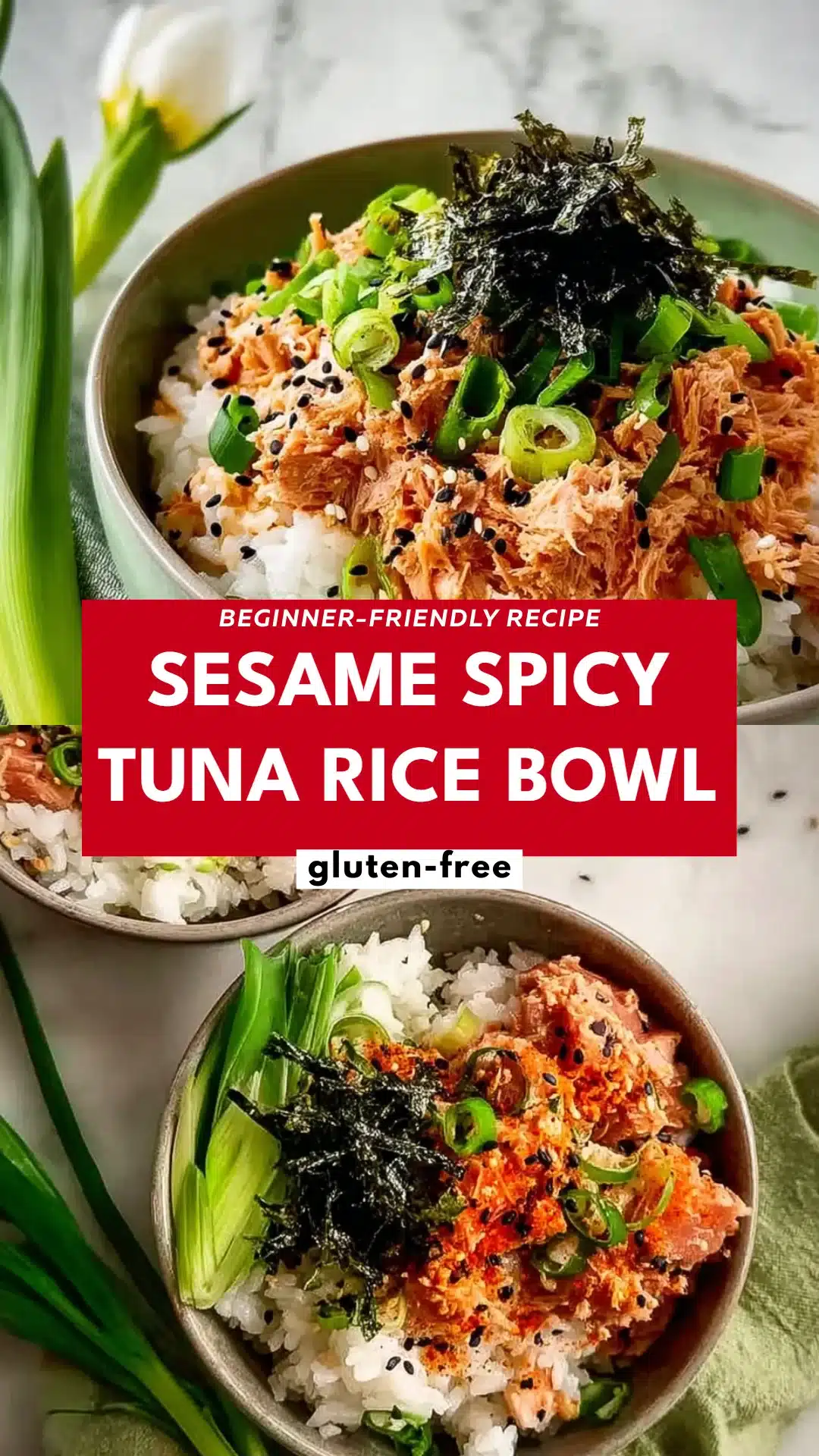 Sesame Spicy Tuna Rice Bowl