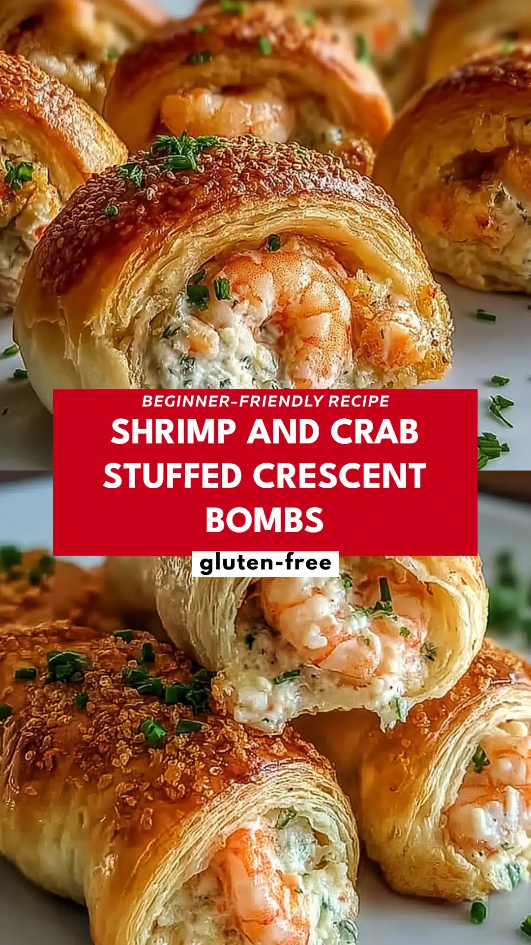 Shrimp and Crab Stuffed Crescent Bombs