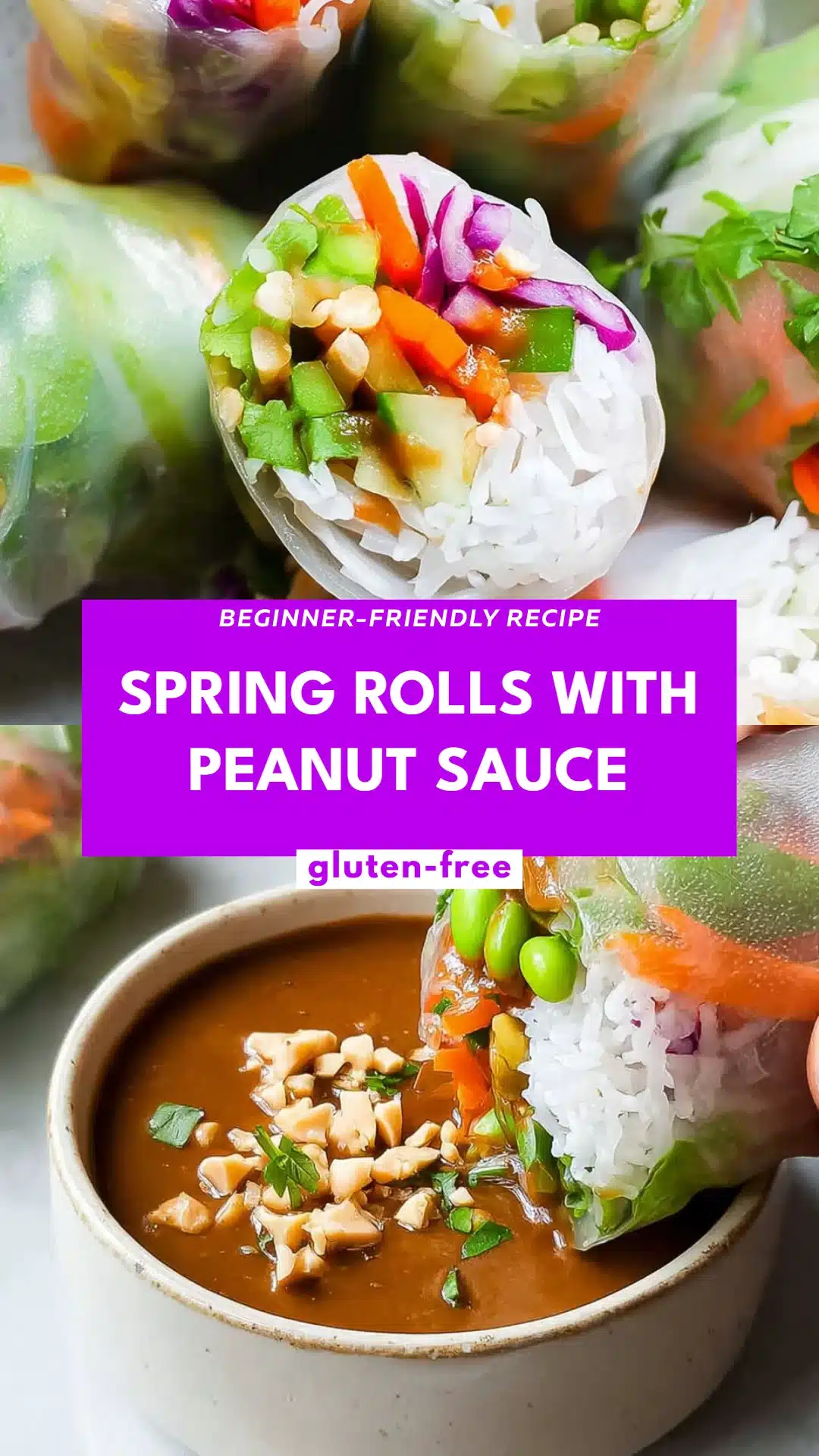 Spring Rolls with Peanut Sauce