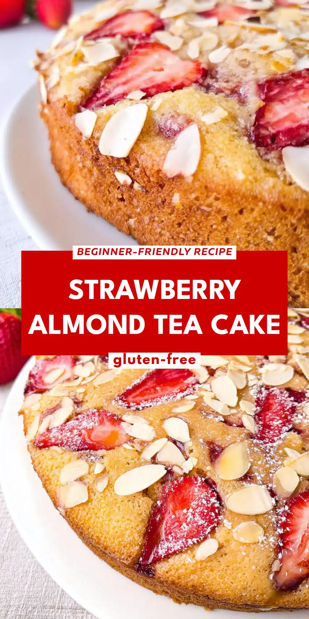 Strawberry Almond Tea Cake