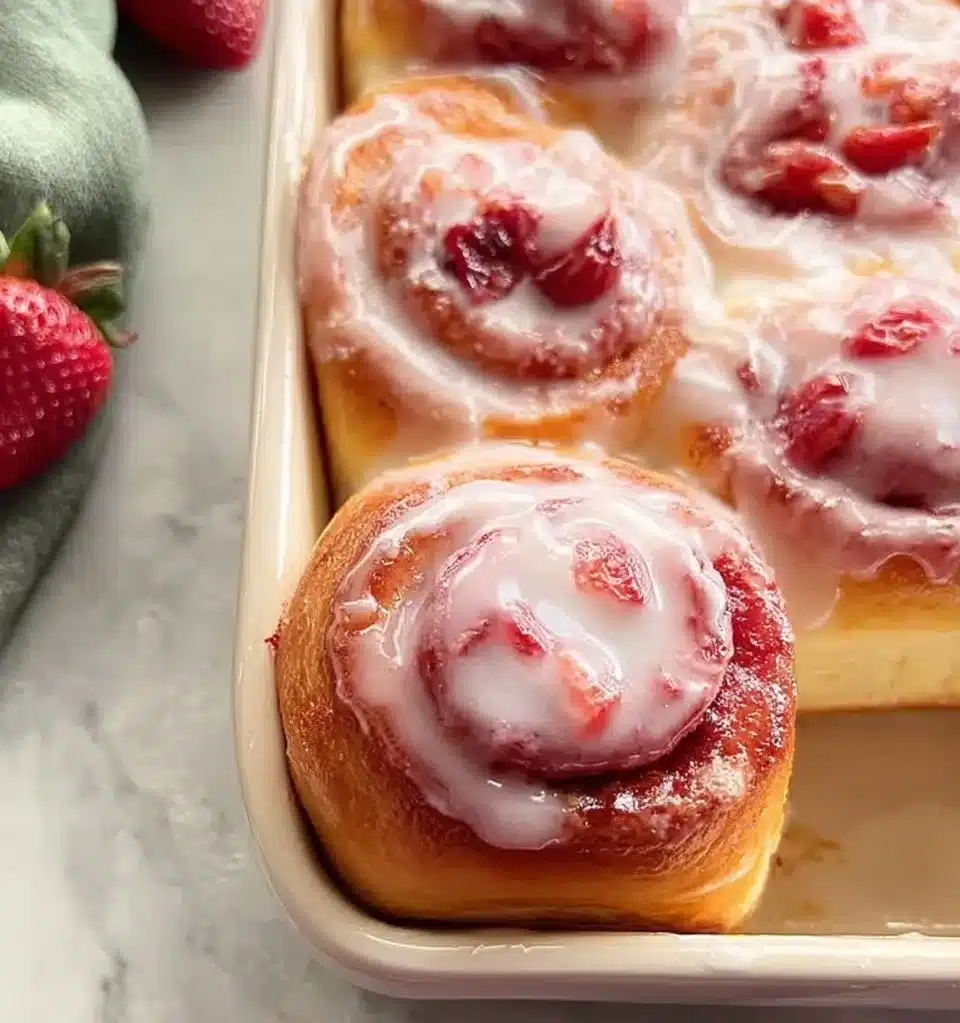 Strawberry Cinnamon Rolls