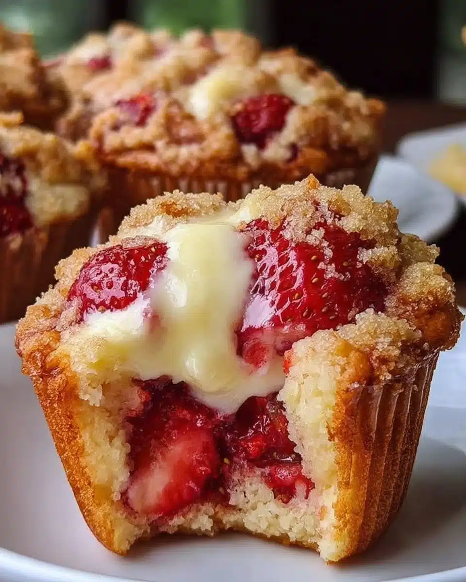 Strawberry Cream Cheese Muffins