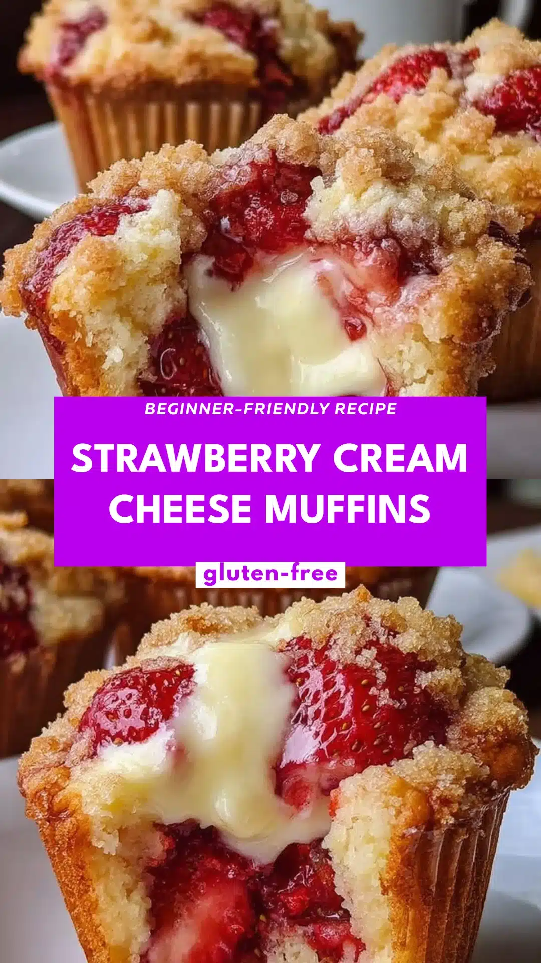 Strawberry Cream Cheese Muffins