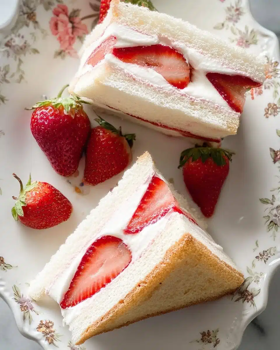 Strawberry Cream Sandwiches