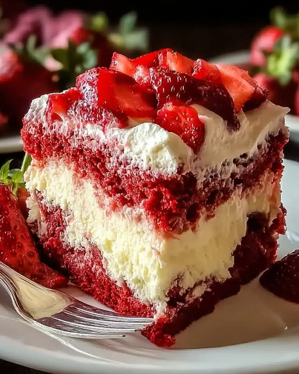 Irresistible Strawberry Earthquake Cake That Steals the Show