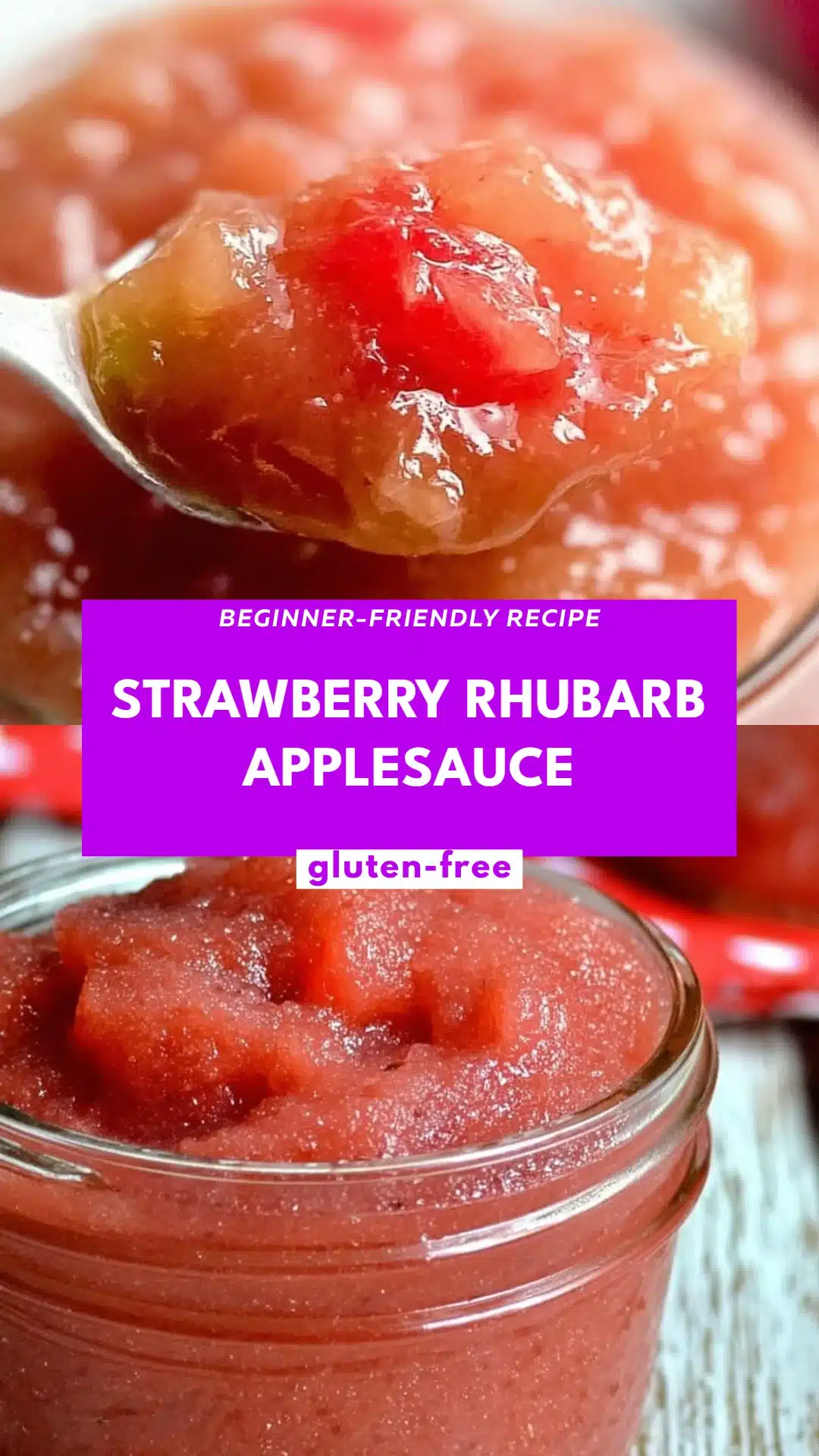 Strawberry Rhubarb Applesauce