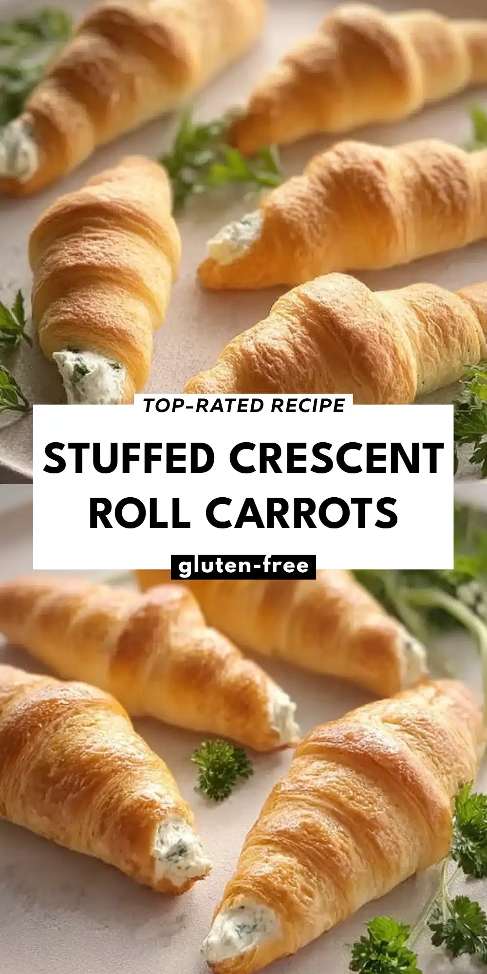Stuffed Crescent Roll Carrots