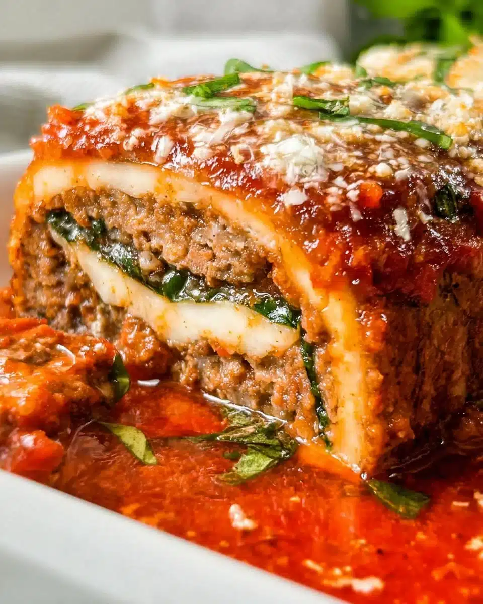 Stuffed Italian Meatloaf