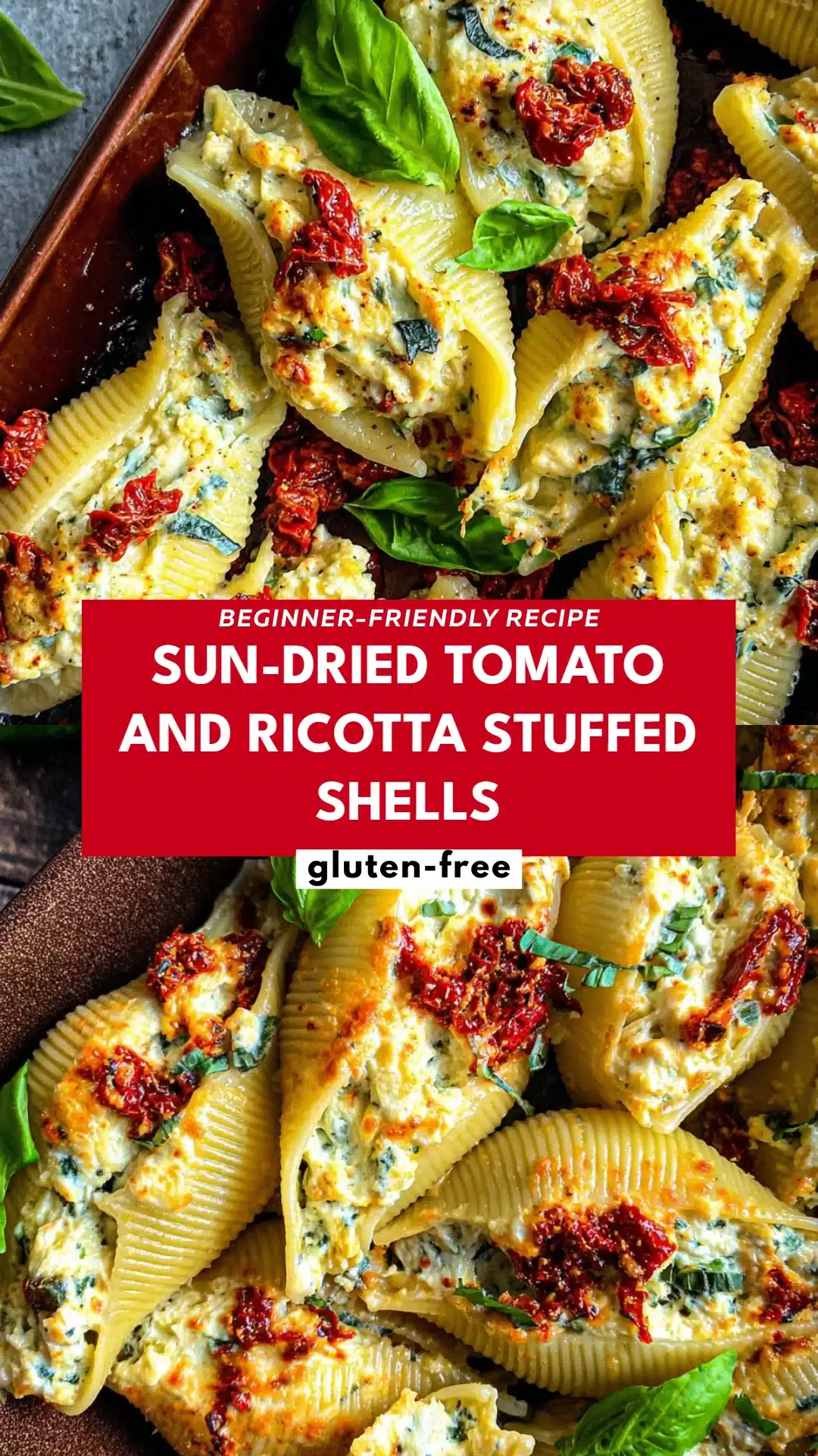 Sun-Dried Tomato and Ricotta Stuffed Shells
