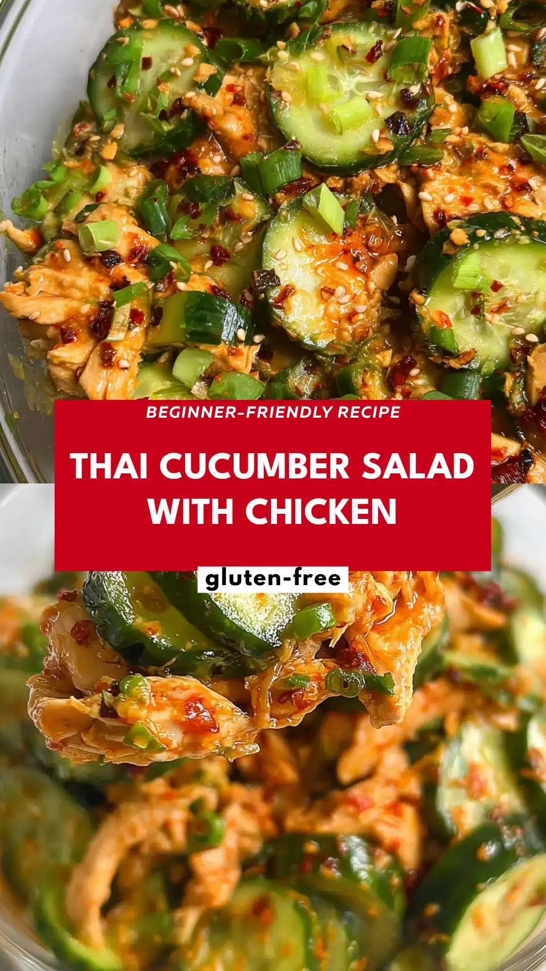 Thai Cucumber Salad with Chicken