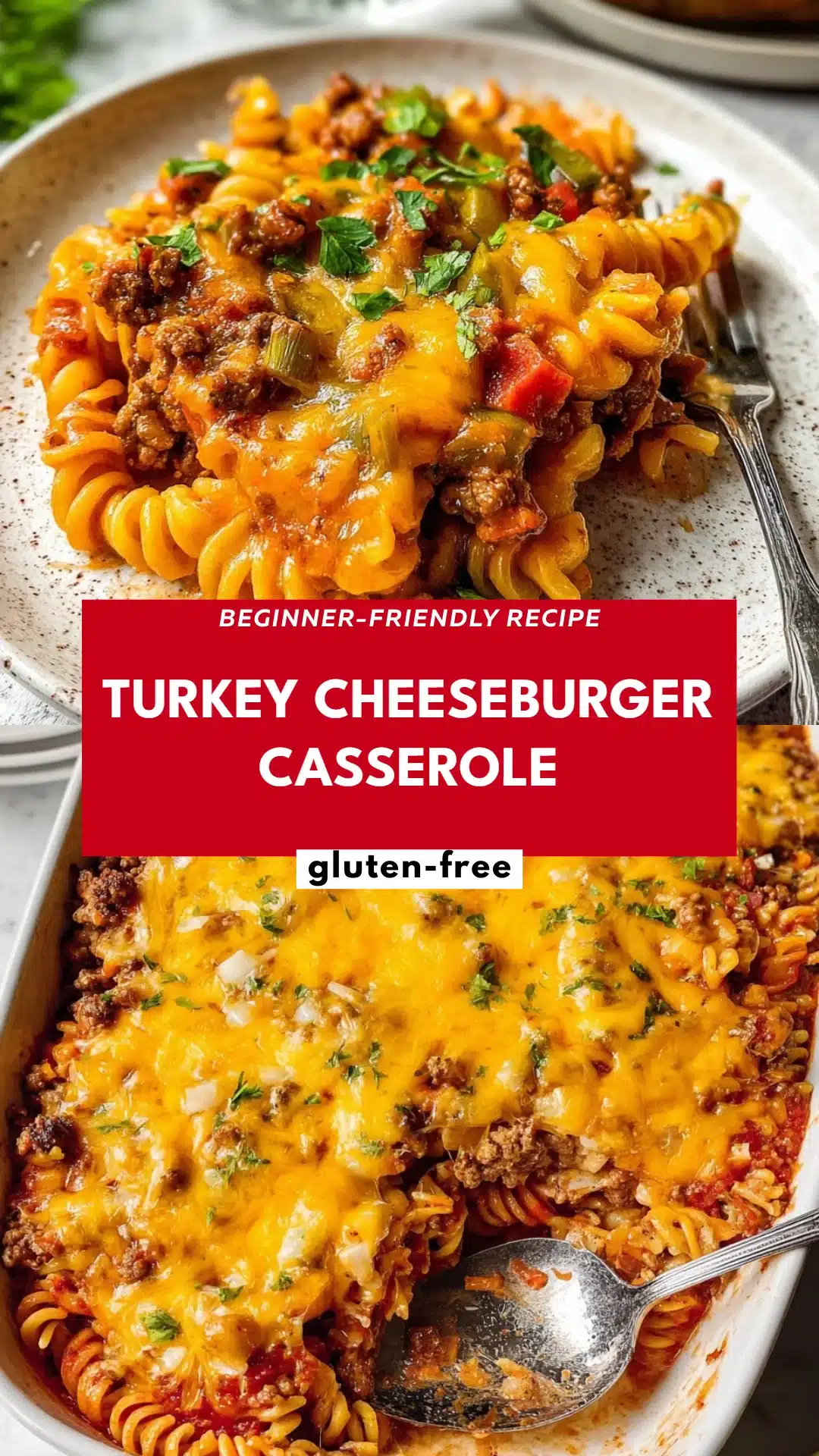 Turkey Cheeseburger Casserole