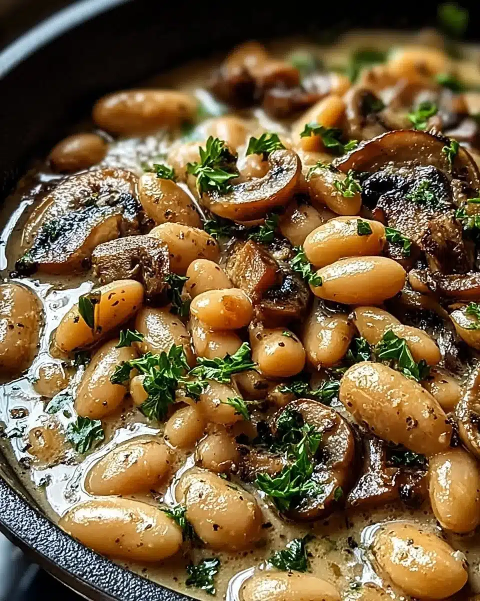 Creamy White Bean and Mushroom Skillet Dinner