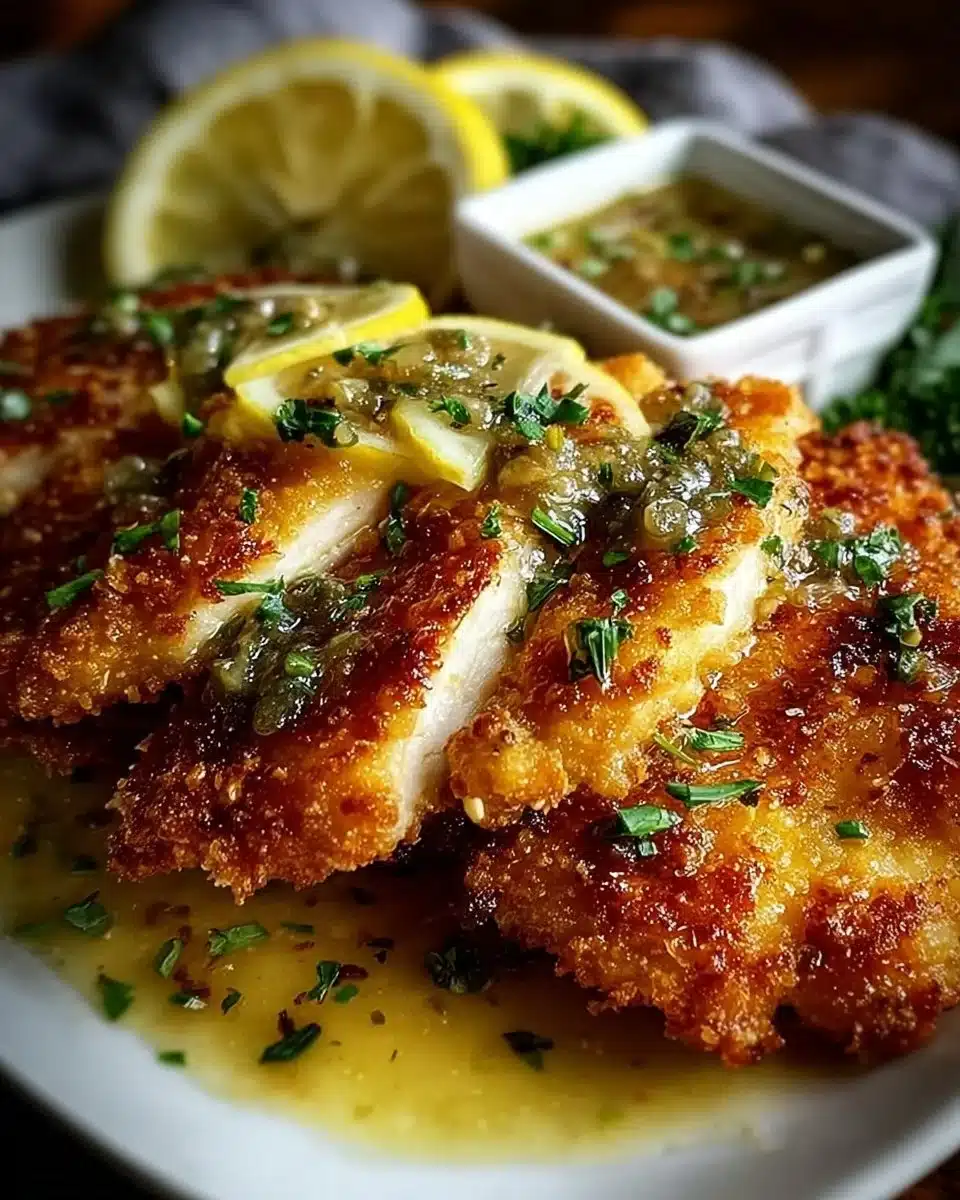 Easy Zesty Lemon Pecorino Crispy Chicken