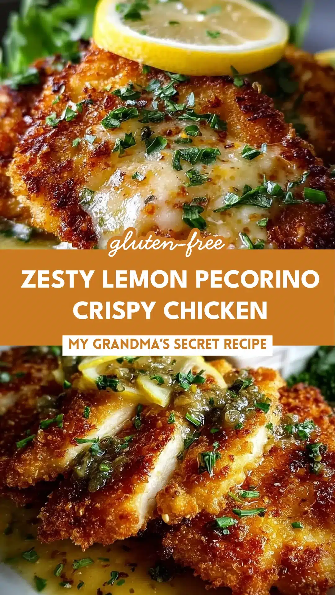 Zesty Lemon Pecorino Crispy Chicken