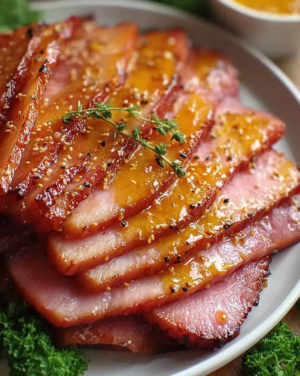 Baked Honey Ham Slices