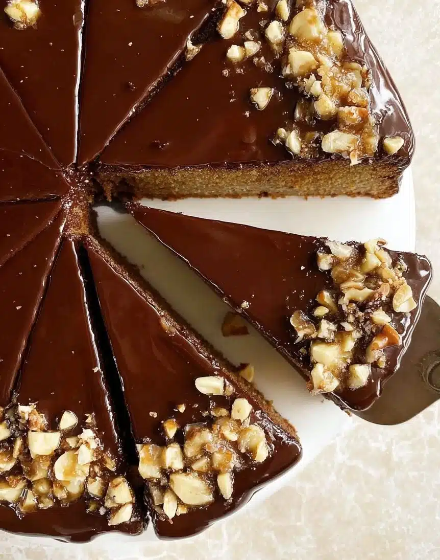 Banana Olive Oil Cake With Mexican Chocolate Ganache