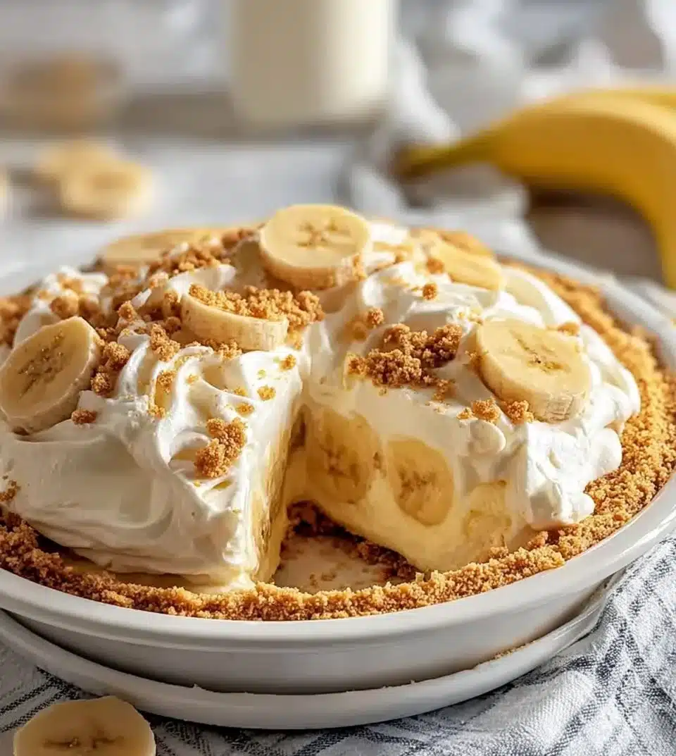 Homemade Banana Pudding Pie