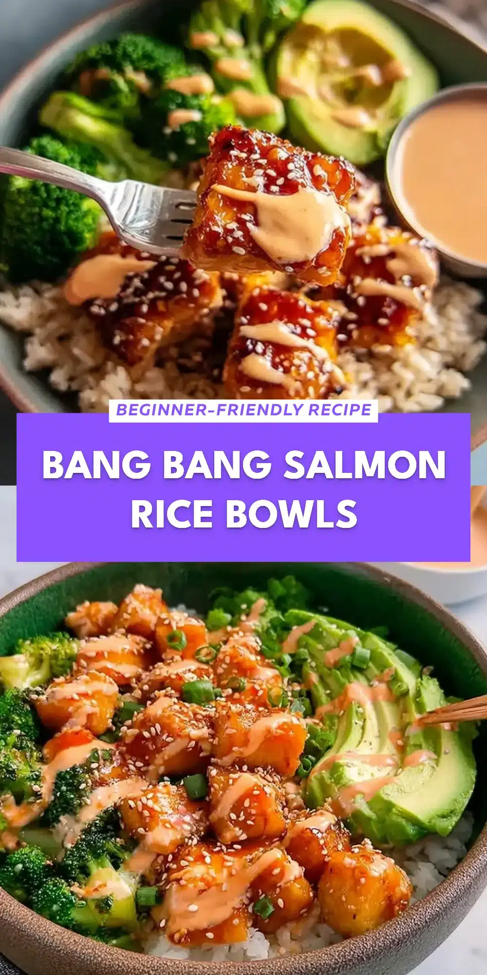 Bang Bang Salmon Rice Bowls