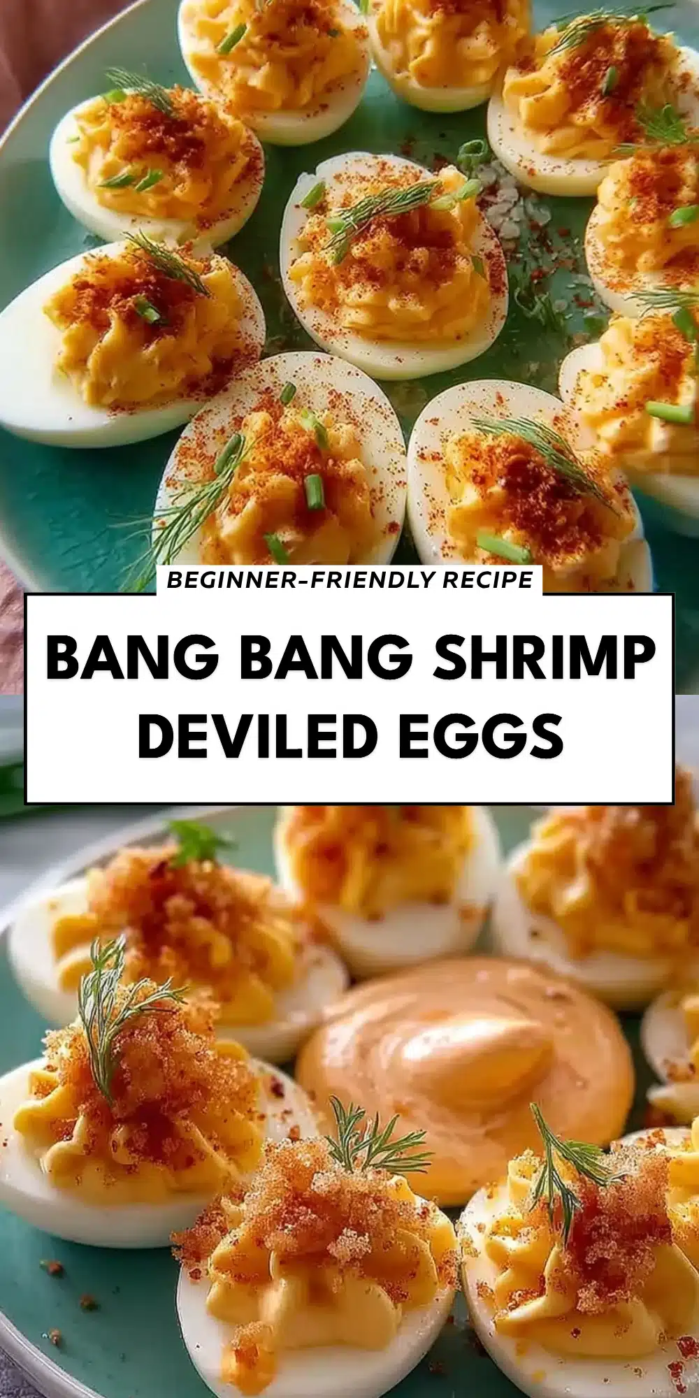 Bang Bang Shrimp Deviled Eggs
