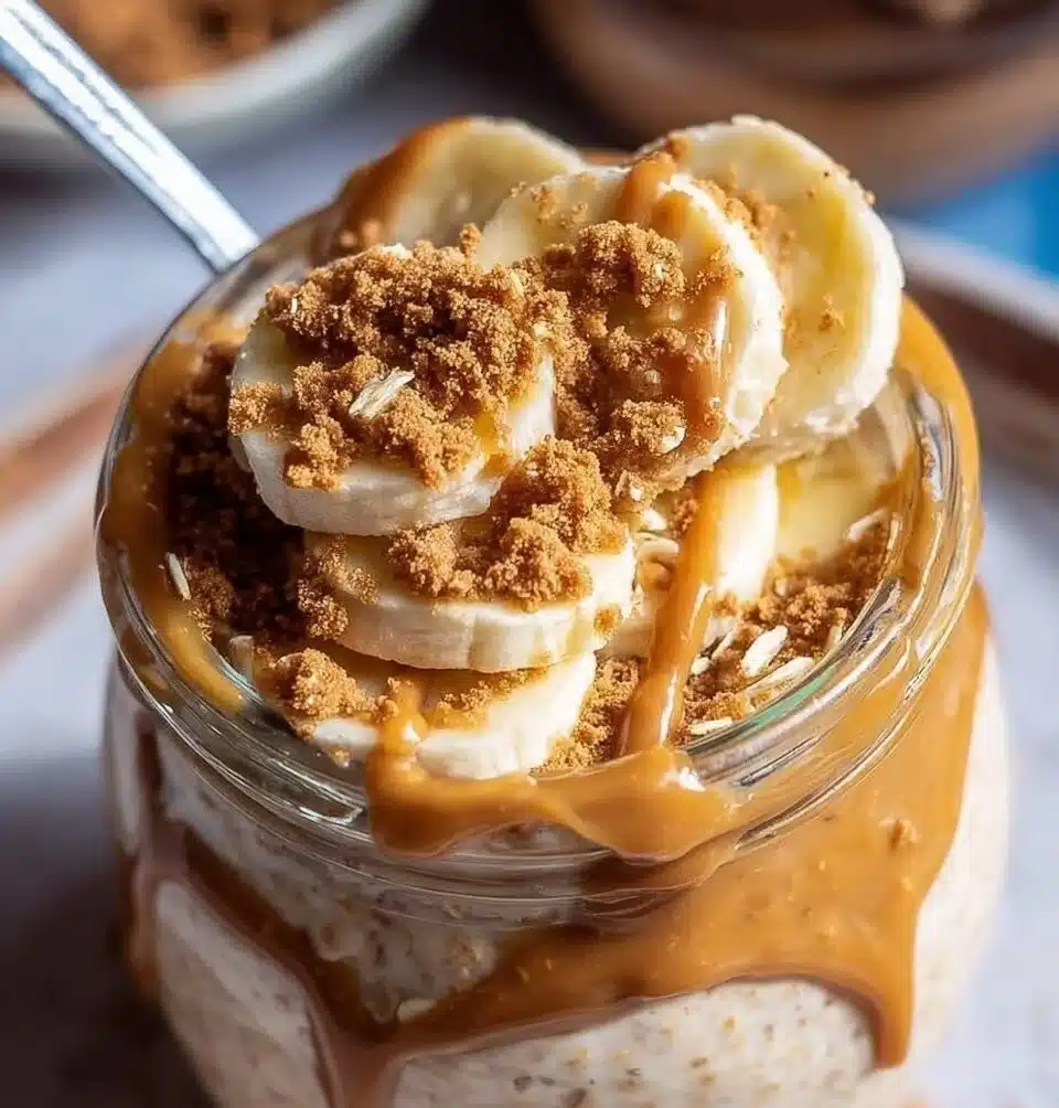 Quick Biscoff Overnight Oats