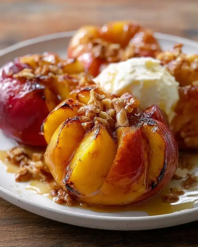 Delicious Bloomin' Grilled Apples served on a plate