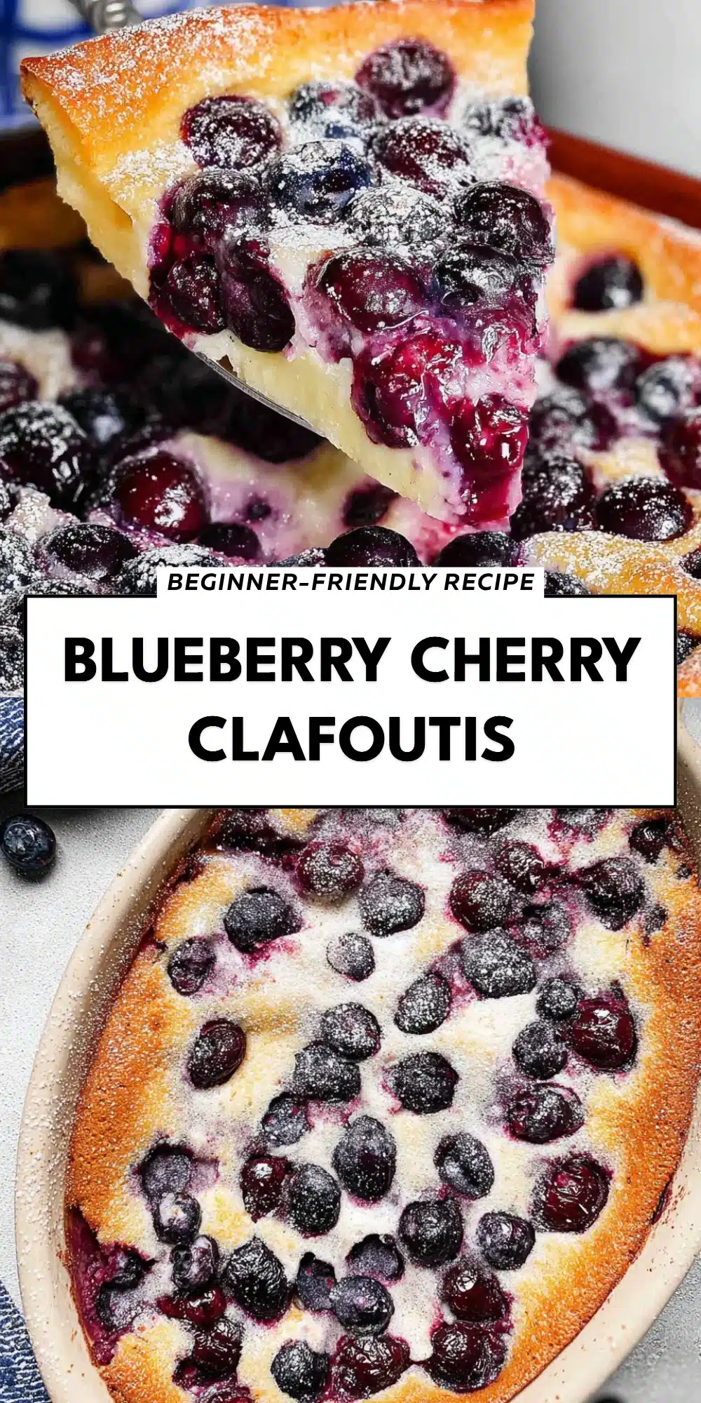 Blueberry Cherry Clafoutis