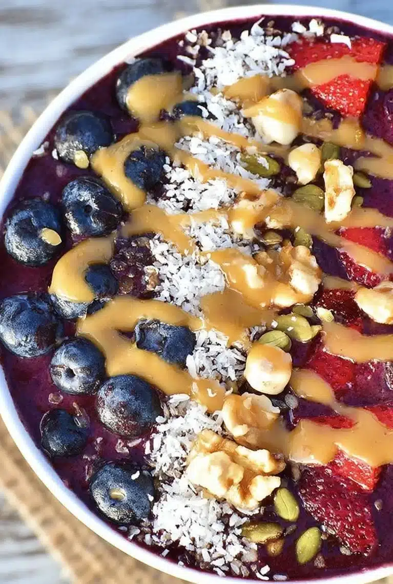 Blueberry Green Tea Acai Bowl