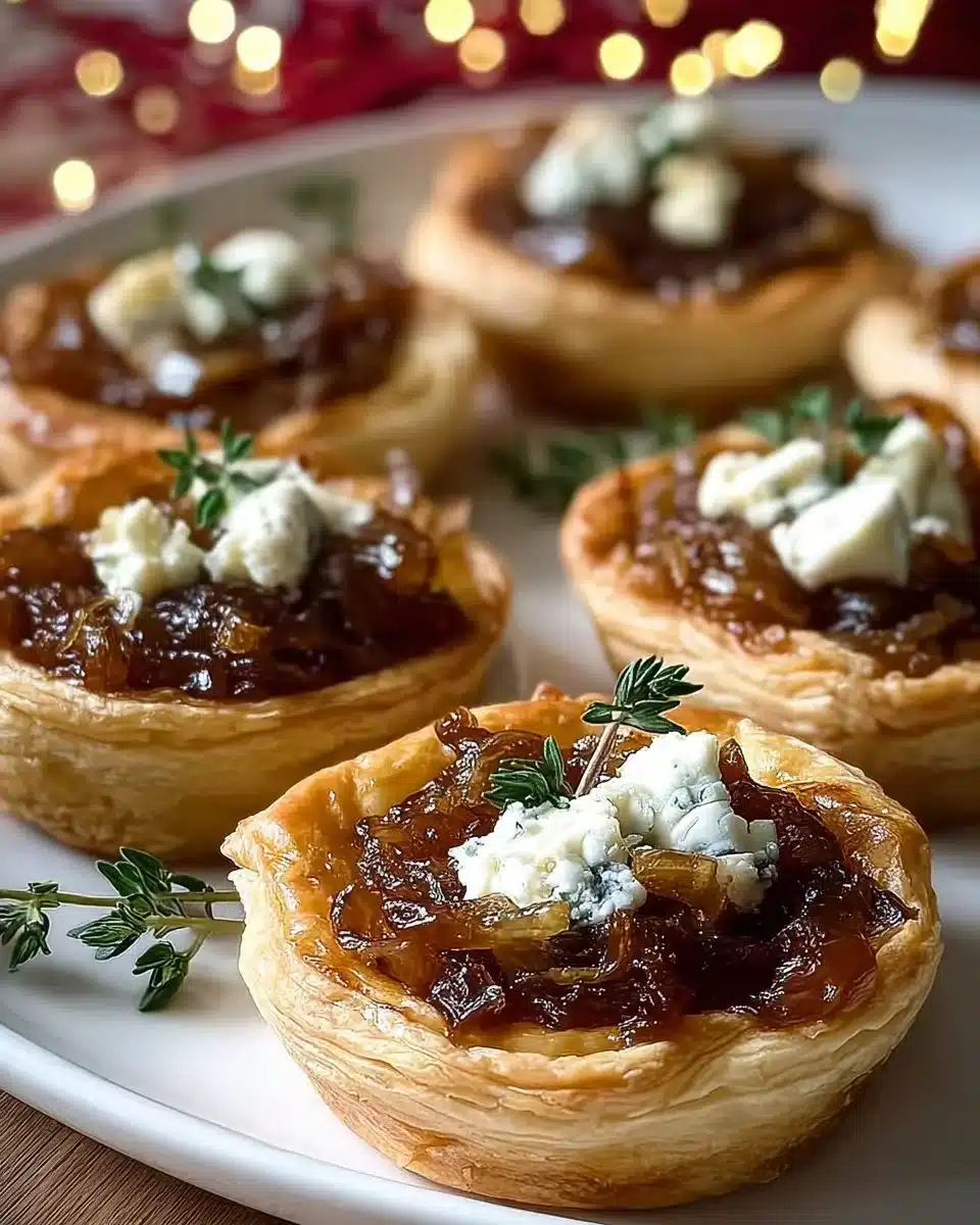 Caramelized Onion and Goat Cheese Tarts