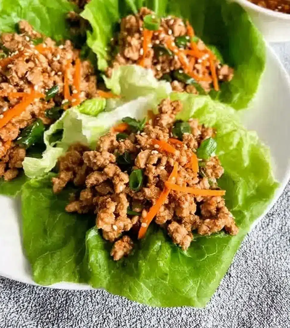 Delicious Chang's Lettuce Wraps served on a plate with vibrant ingredients