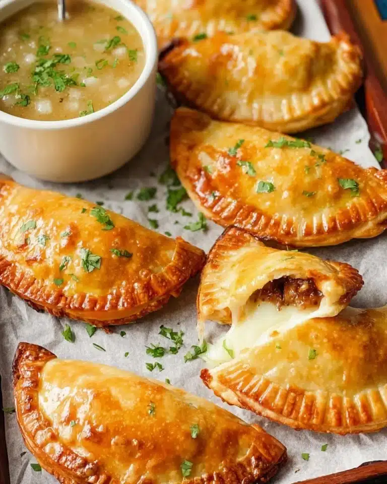 Cheese-filled Chorizo Empanadas served on a plate