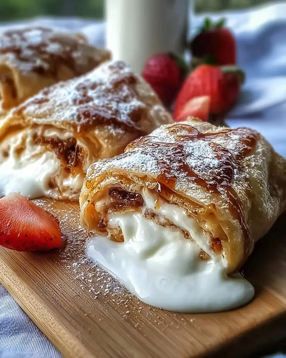 Air Fryer Cheesecake Chimichangas