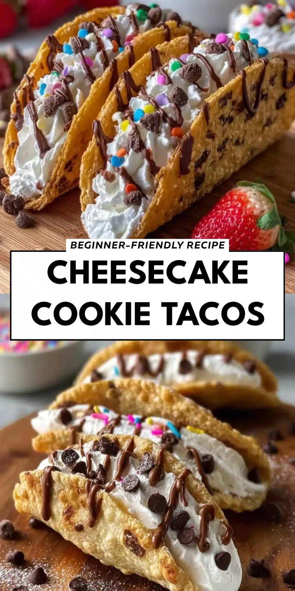 Cheesecake Cookie Tacos