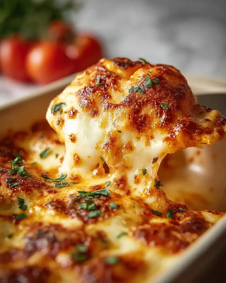 Delicious Cheesy Ravioli Bake