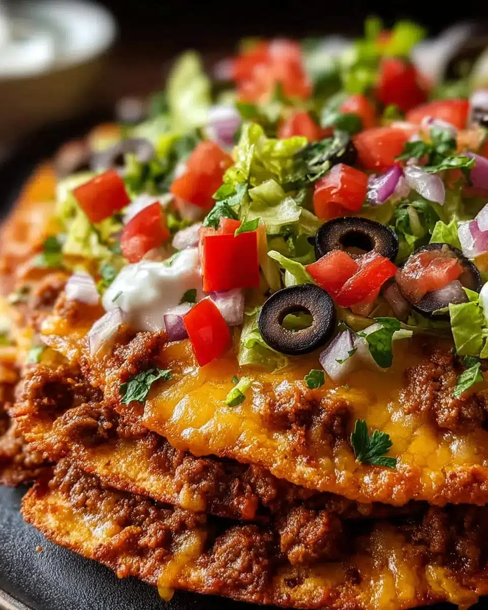 Cheesy Taco Bell Mexican Pizza