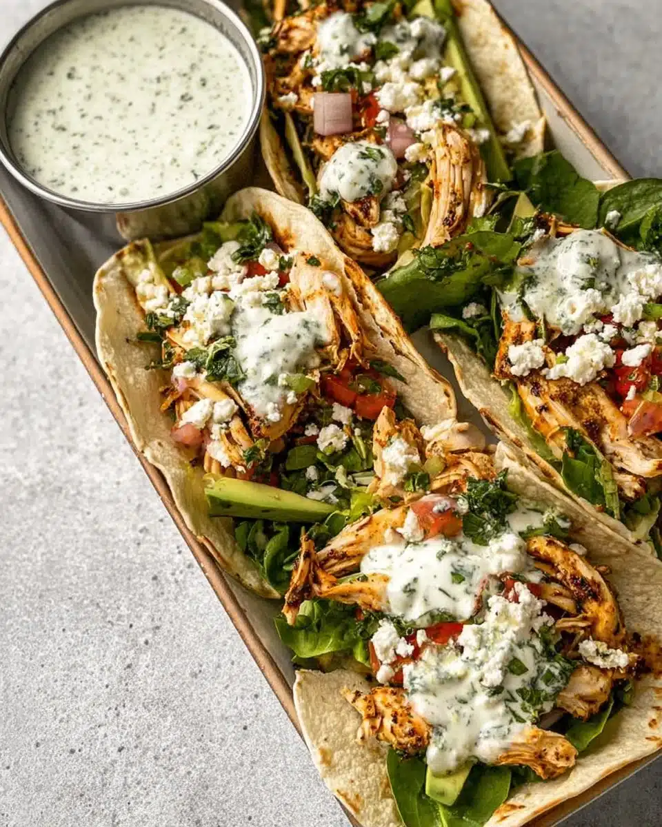 Chicken Chimichurri Tacos