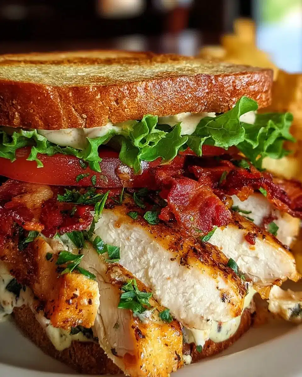 Ultimate Loaded Chicken Club Sandwich
