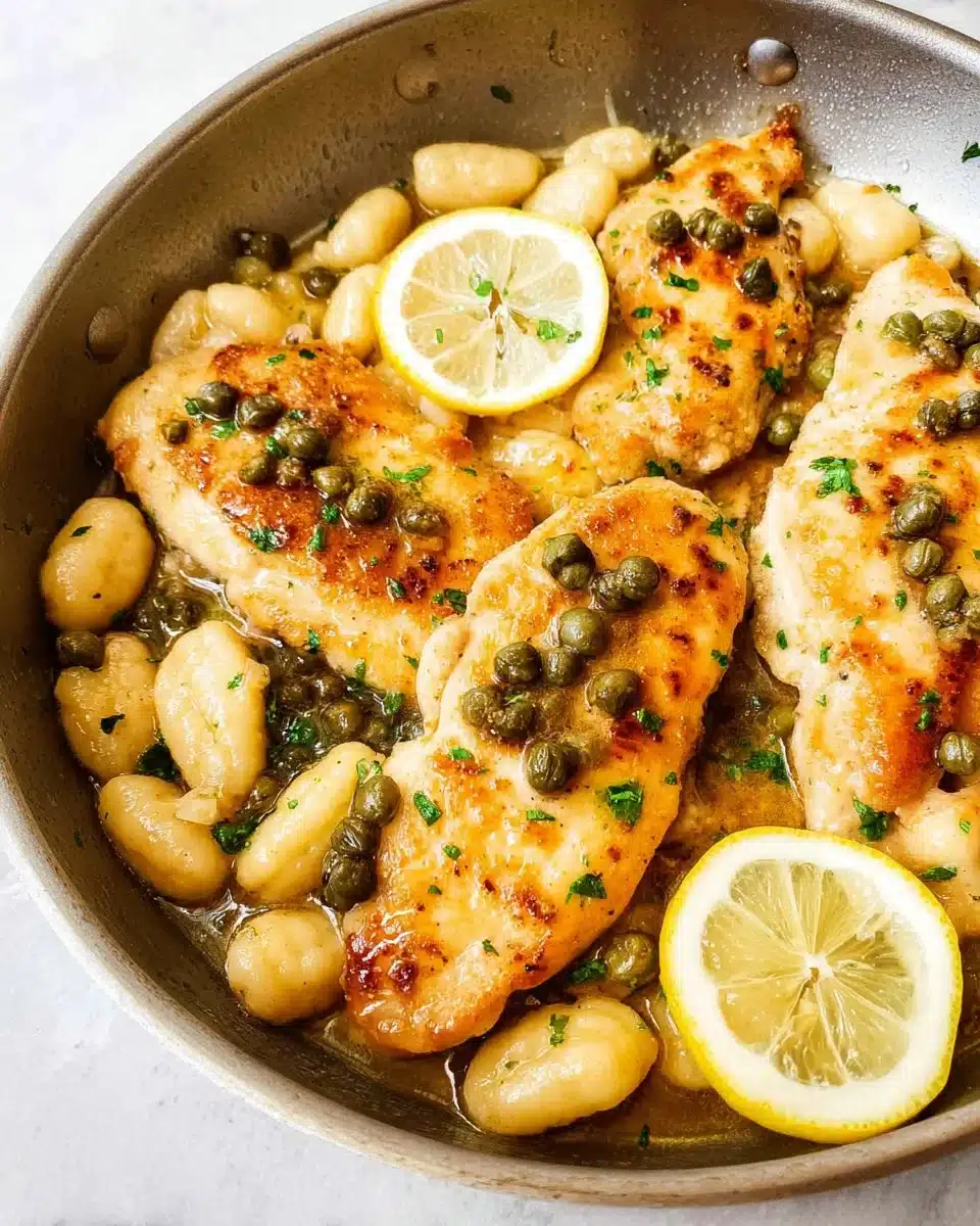 Chicken Piccata with Gnocchi