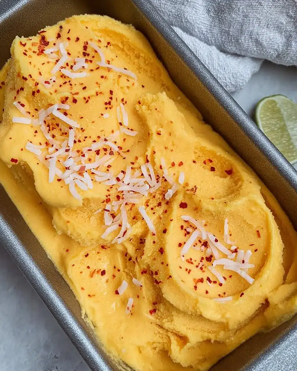 Chili Lime Mango Sorbet