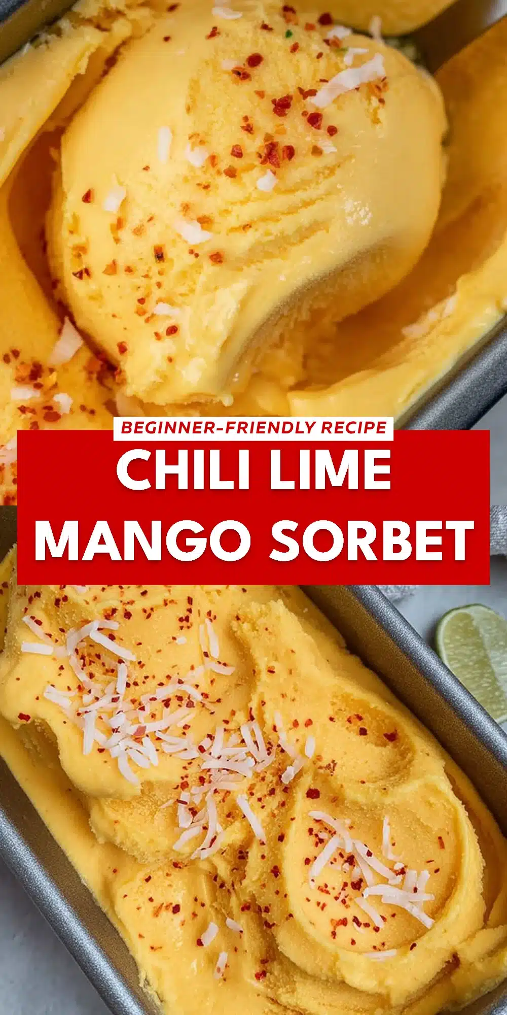 Chili Lime Mango Sorbet