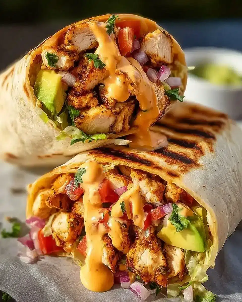 Chipotle Ranch Grilled Chicken Burrito