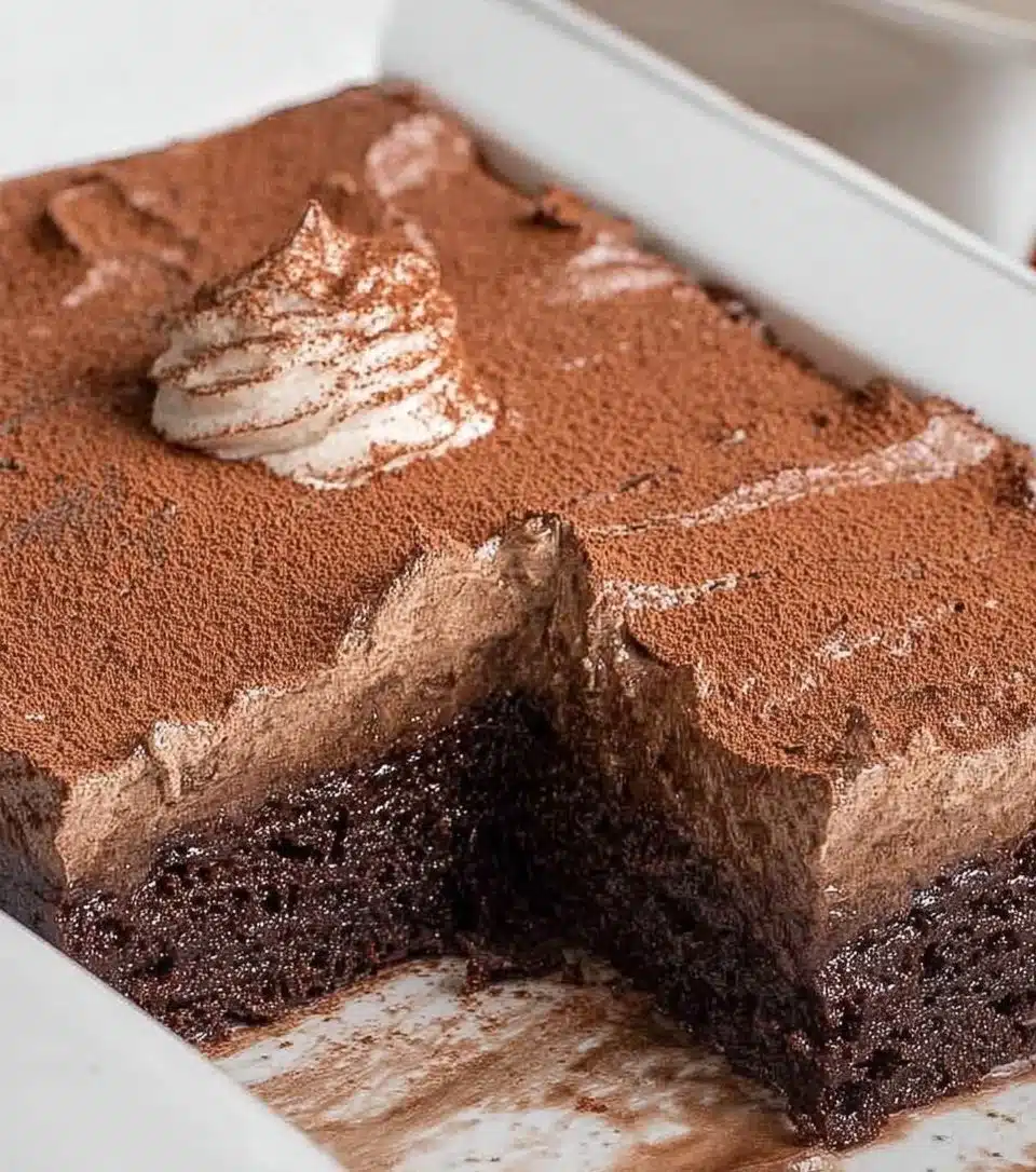 Moist Chocolate Three Milks Cake