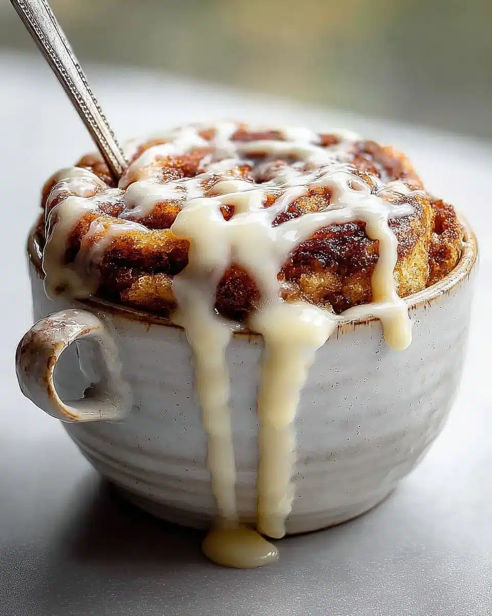 Cinnamon Bun Mug Cake