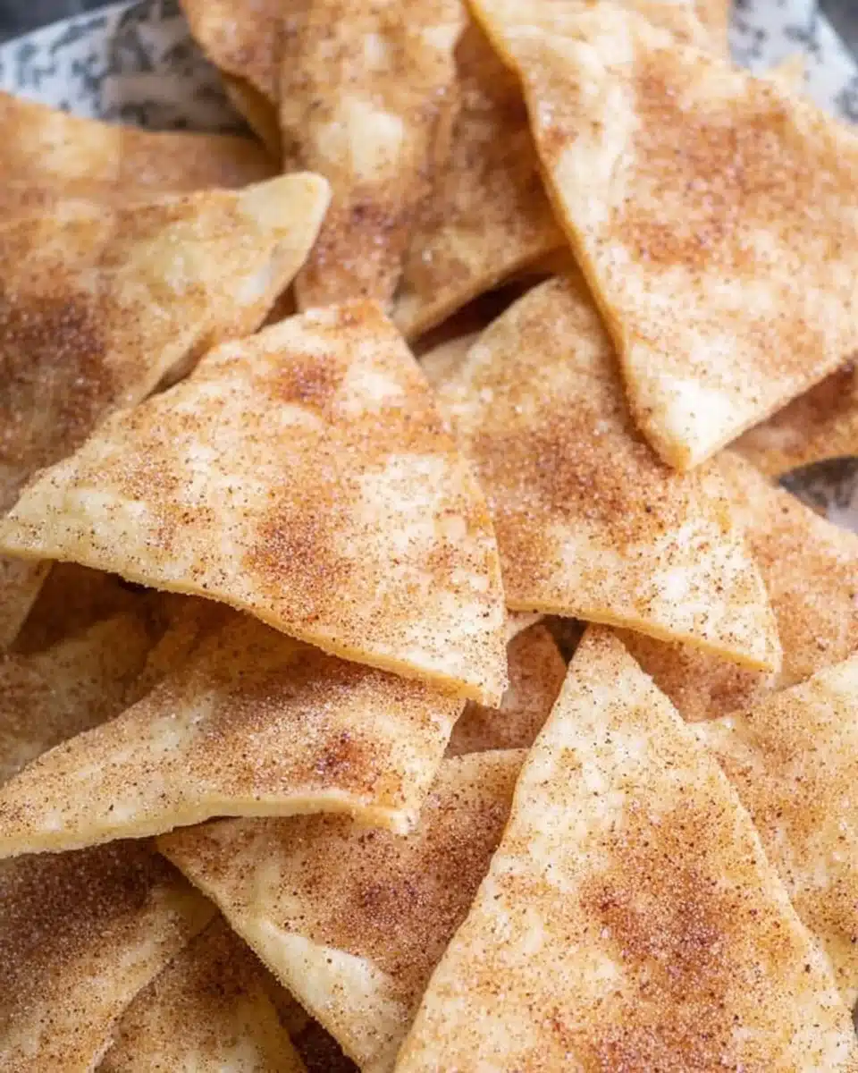 Baked Cinnamon Sugar Tortilla Chips