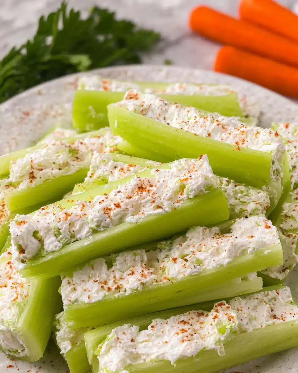 Cream Cheese Stuffed Celery