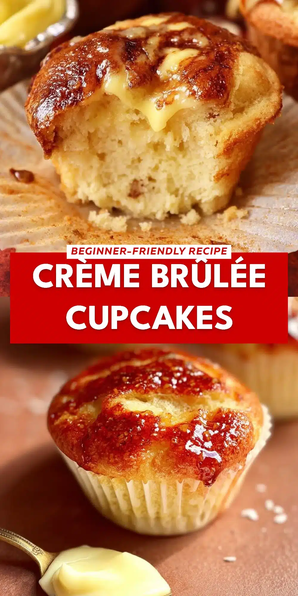 Crème Brûlée Cupcakes